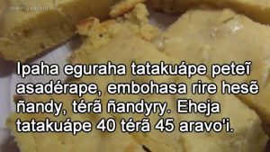 sopa paraguaya receta en guarani